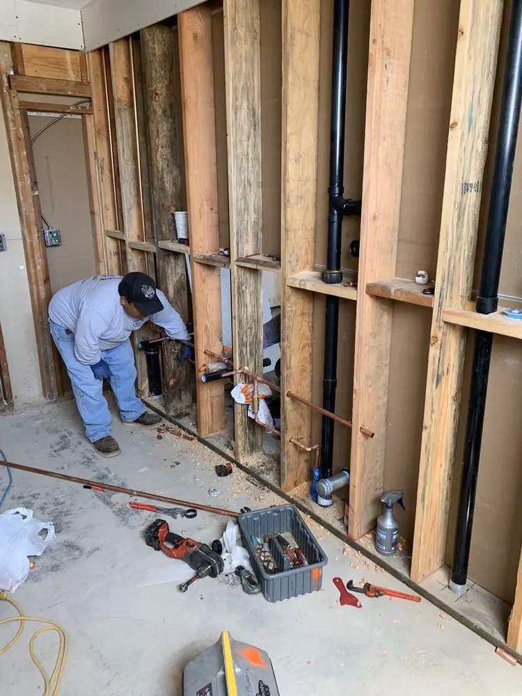 Commercial rough-in plumbing for Water Heater Replacement in Yorba Linda
